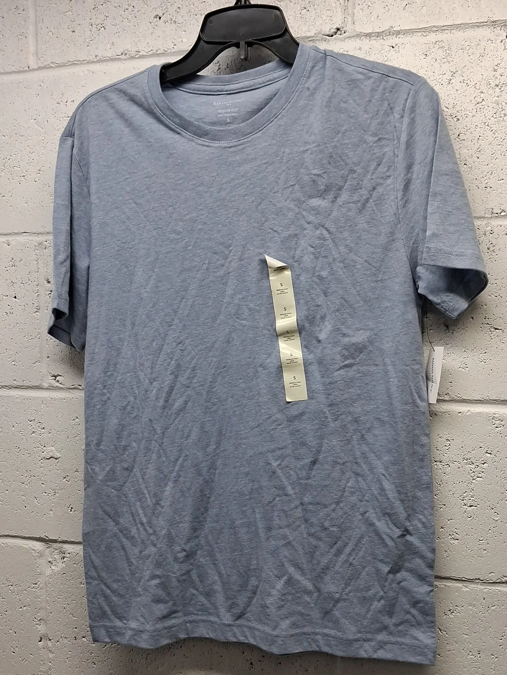 NWT Banana Republic Light Blue Men’s Crew Neck T‑Shirt